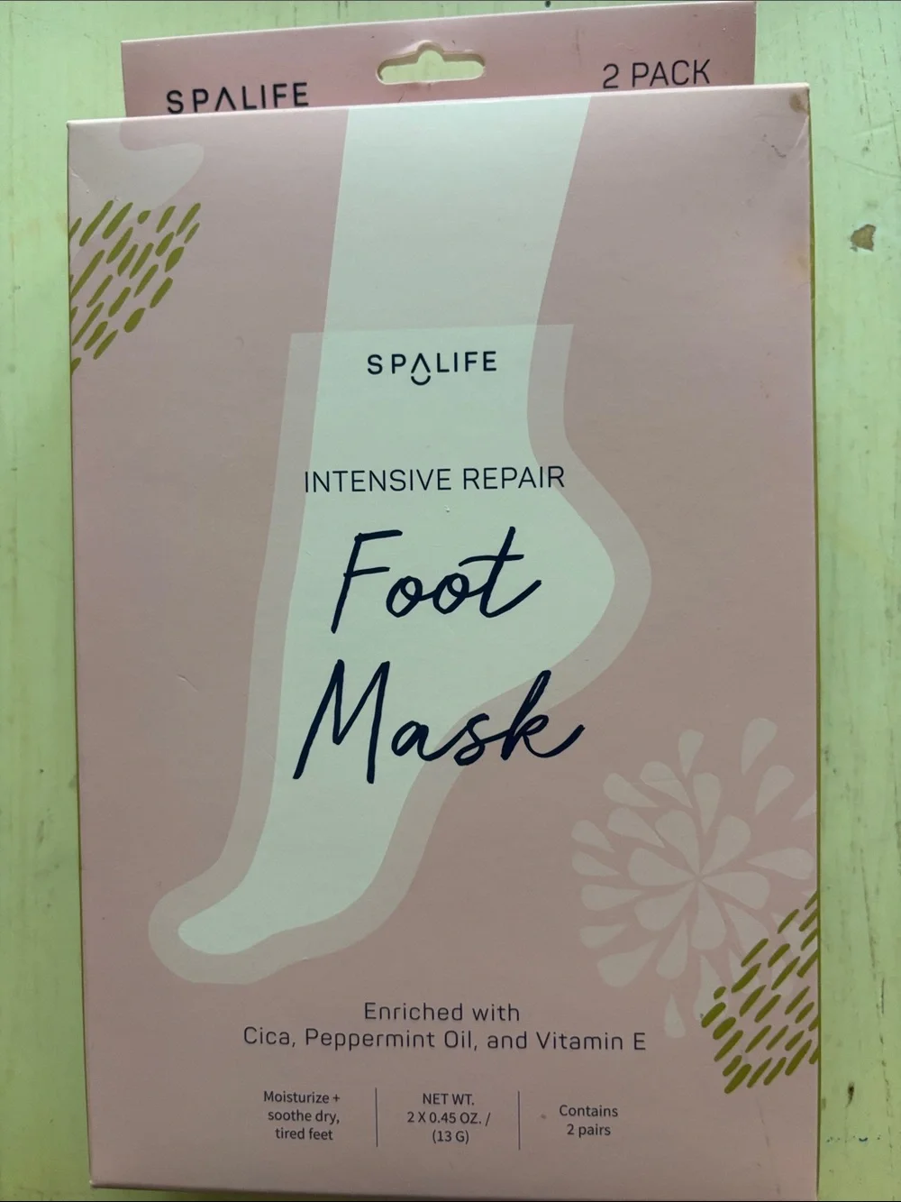 Alife Foot Mask – Light Pink Intensive Repair (2 Pack)